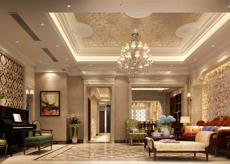 佛山市金地藝境天成歐式風(fēng)格別墅裝修案例