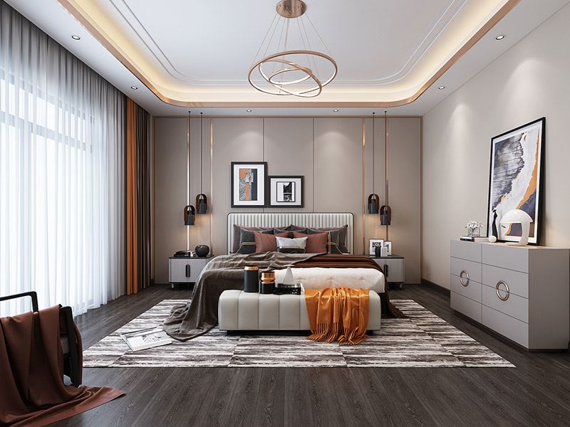 楚雄彝族自治州電力小區(qū)(祿豐縣)輕奢風(fēng)格別墅裝修案例