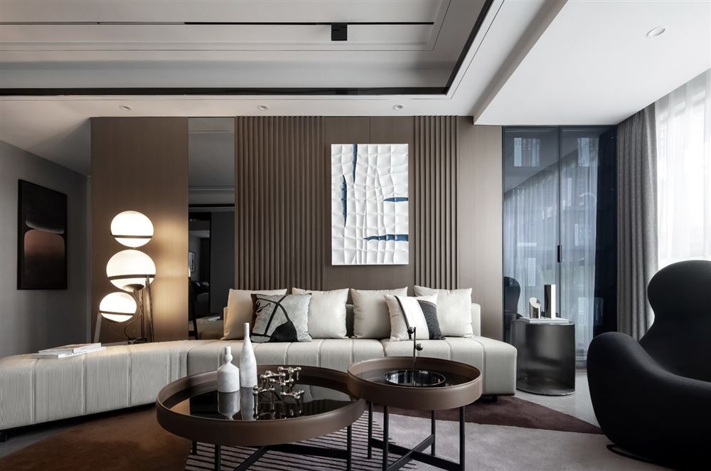 江門市東慶北路小區(qū)現(xiàn)代風(fēng)格三居室裝修案例