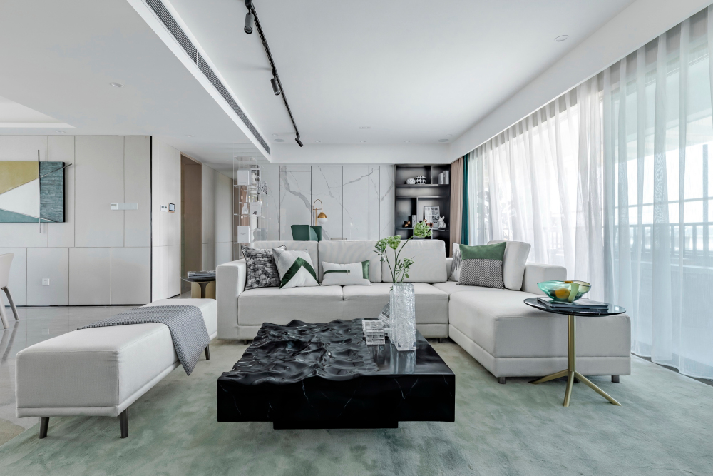 現(xiàn)代輕奢風(fēng)格室內(nèi)設(shè)計家裝案例-客廳 現(xiàn)代輕奢風(fēng)格室內(nèi)設(shè)計家裝案例-客廳