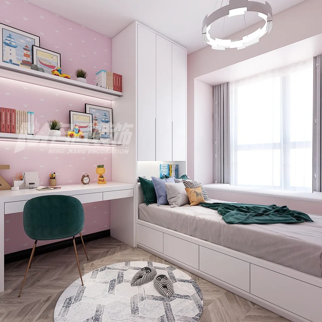 小戶型北歐輕奢室內(nèi)裝修設(shè)計(jì)-女孩房 小戶型北歐輕奢室內(nèi)裝修設(shè)計(jì)-女孩房