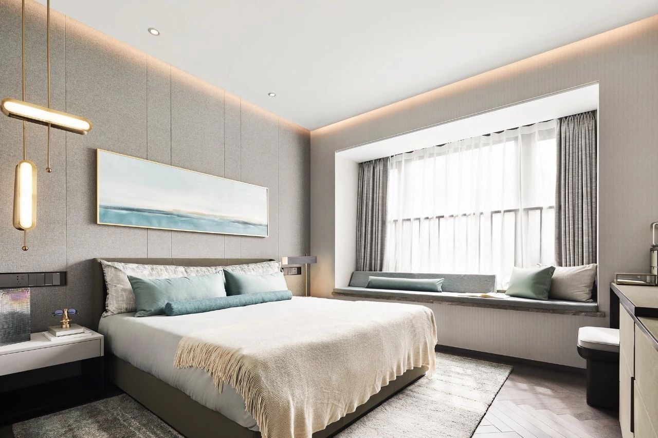 現(xiàn)代輕奢風格室內(nèi)設(shè)計家裝案例-臥室