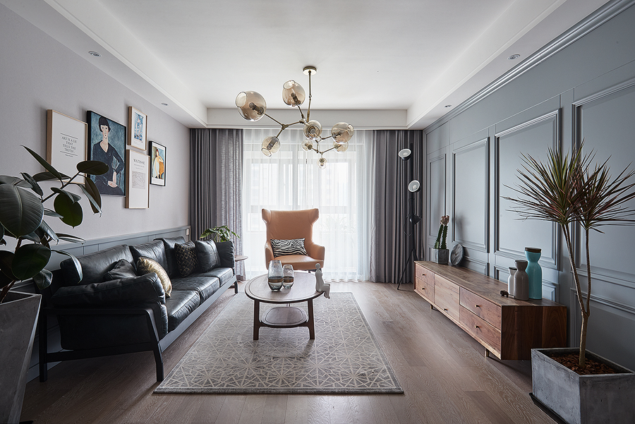 北歐風格室內設計家裝案例-客廳 北歐風格室內設計家裝案例-客廳