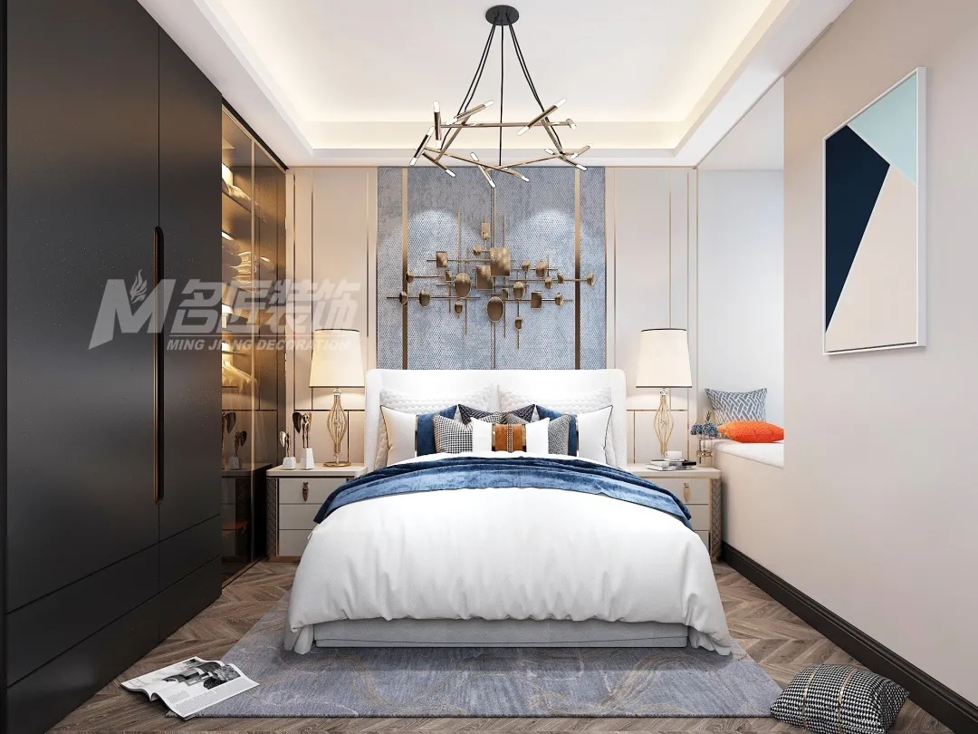 小戶型北歐輕奢室內(nèi)裝修設(shè)計(jì)-主臥 小戶型北歐輕奢室內(nèi)裝修設(shè)計(jì)-主臥