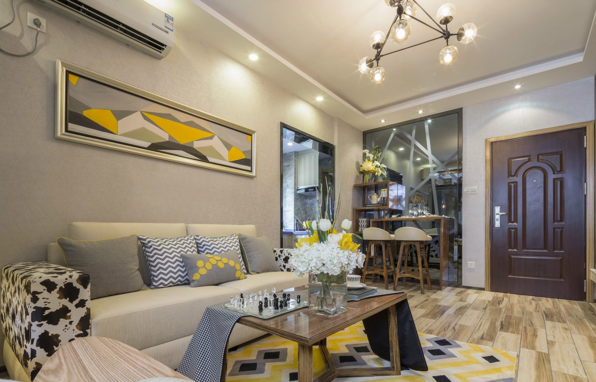 佛山市海倫堡玖悅瀾灣現(xiàn)代簡約風(fēng)格二居室裝修案例