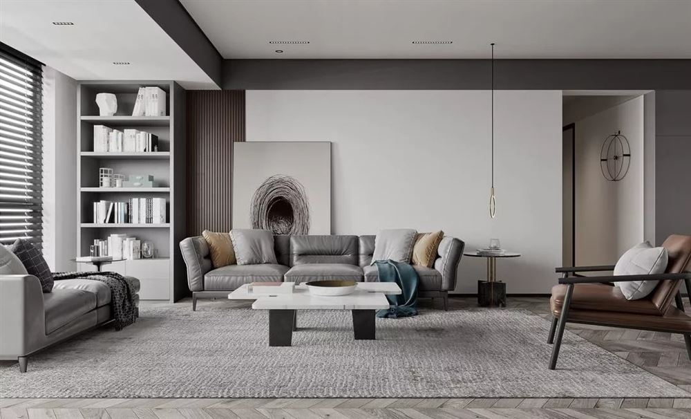 佛山市鵬瑞皓玥灣現(xiàn)代簡約風(fēng)格三居室裝修案例