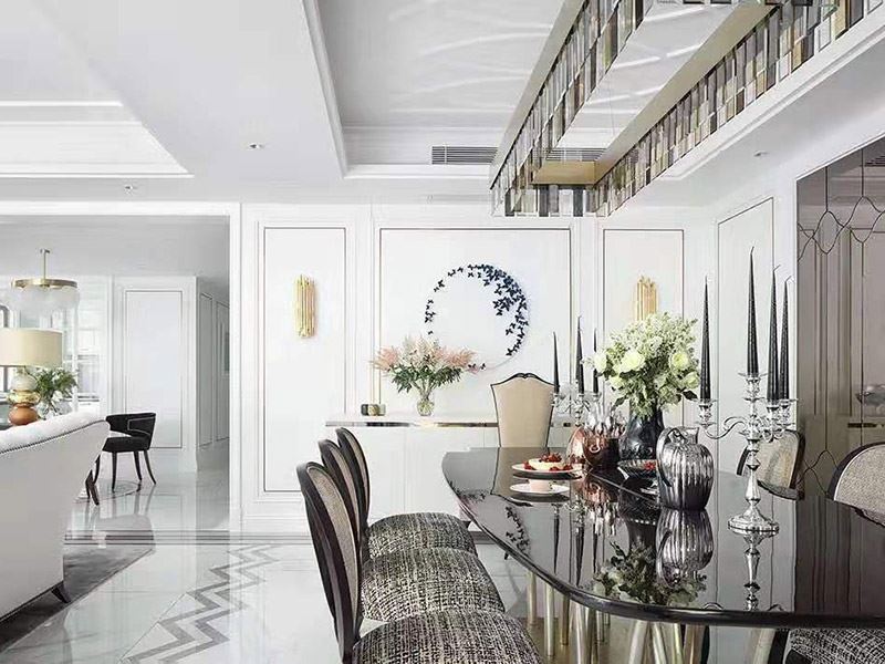 湖州市綠城曉荷江南歐式風(fēng)格平層裝修案例