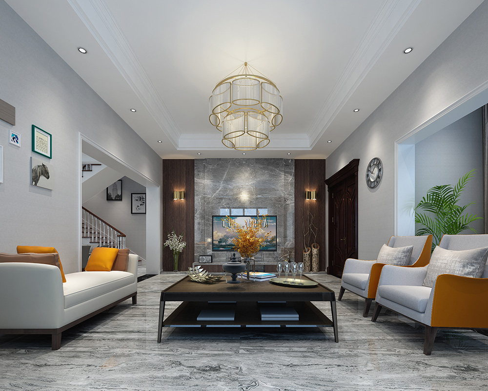 裝修公司現(xiàn)代簡約風格別墅裝修效果圖-客廳 裝修公司現(xiàn)代簡約風格別墅裝修效果圖-客廳