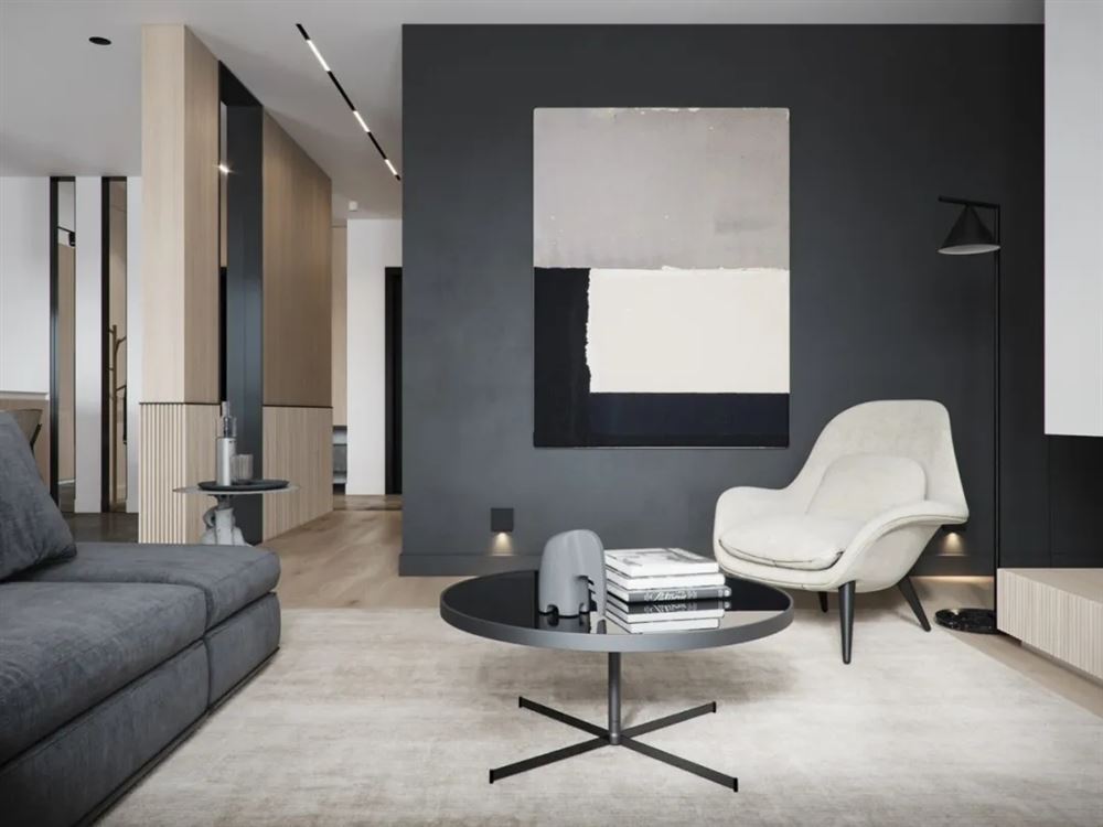 廣州市雅郡花園現(xiàn)代簡約風格三居室裝修案例