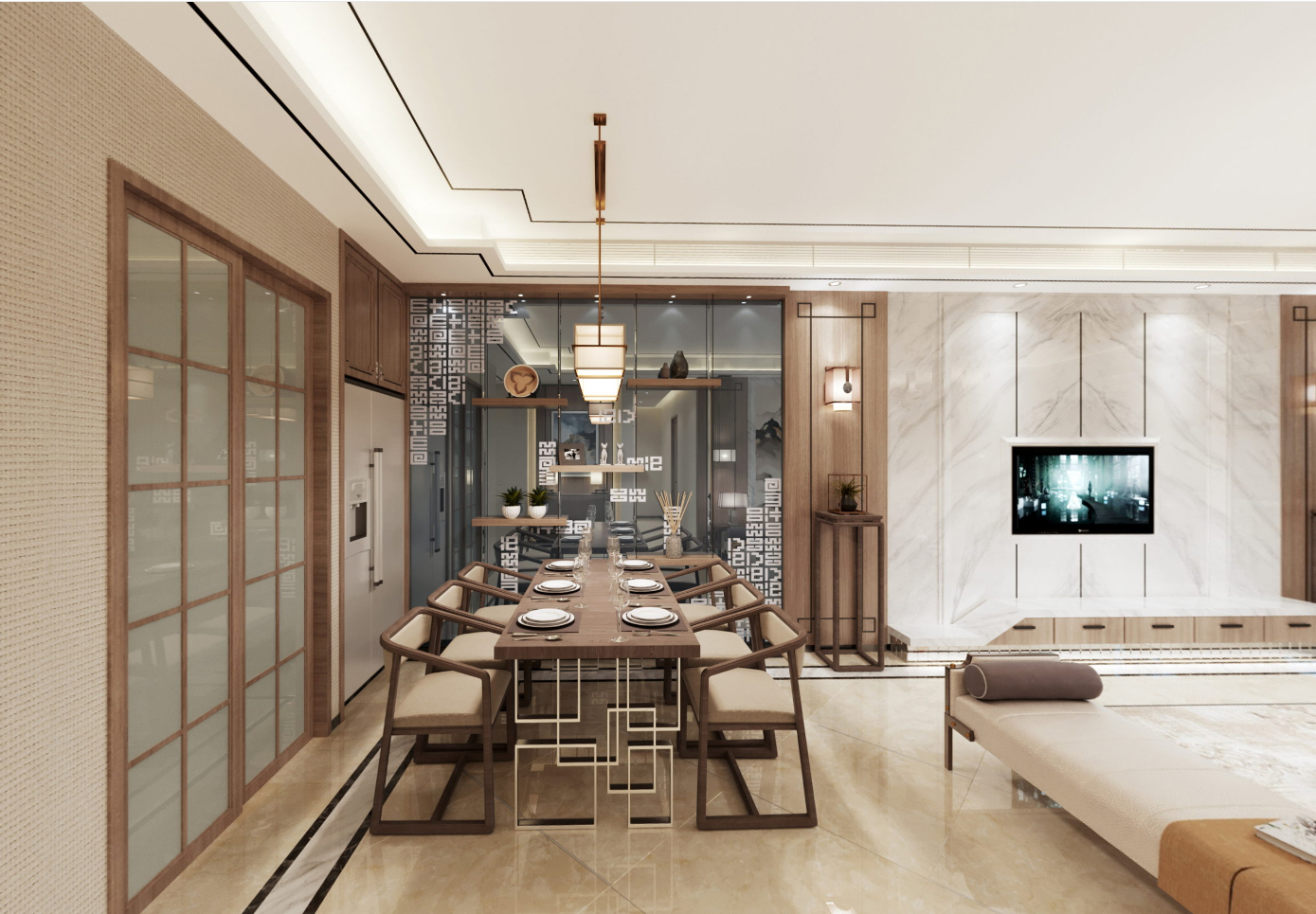 嘉興市龍光&middot;西塘江南大境新中式風(fēng)格別墅裝修案例