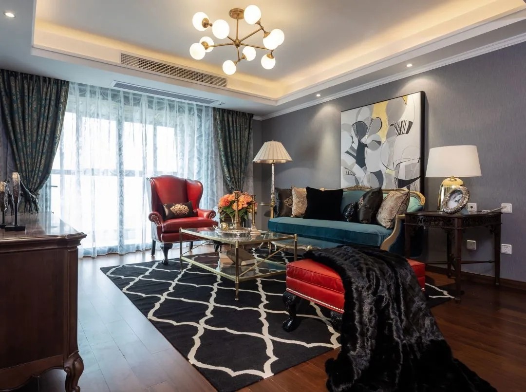 裝修案例美式風(fēng)格室內(nèi)裝修效果圖-客廳 裝修案例美式風(fēng)格室內(nèi)裝修效果圖-客廳