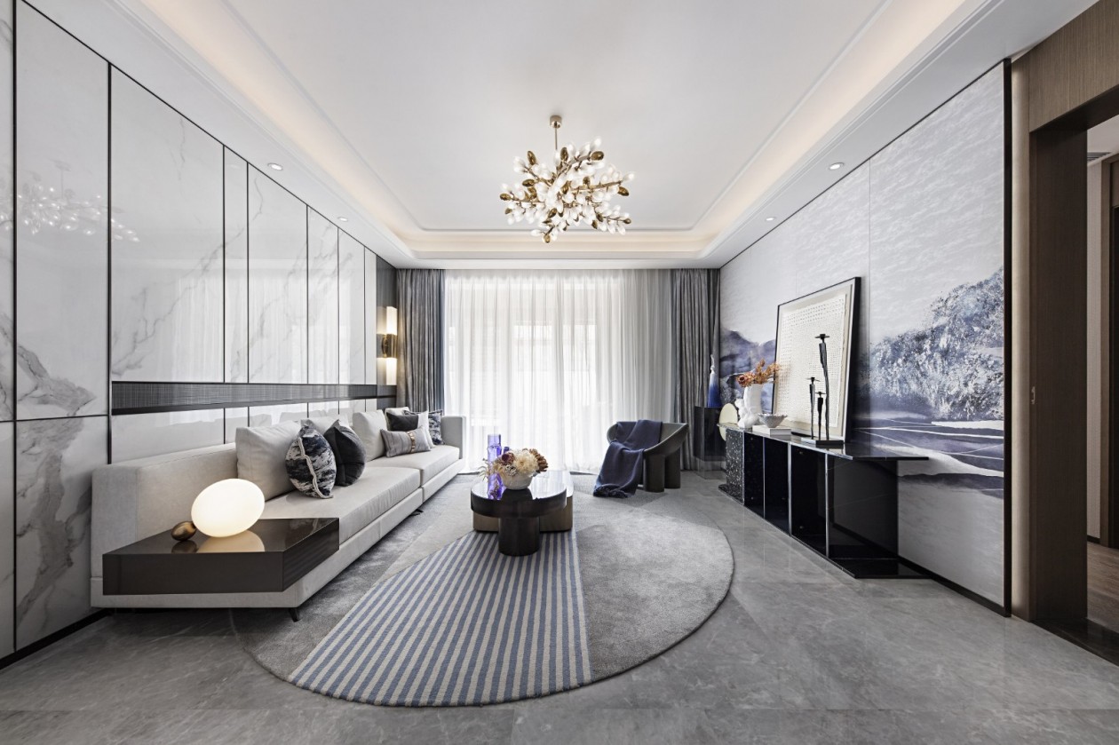 現(xiàn)代簡約風格室內設計家裝案例-客廳 現(xiàn)代簡約風格室內設計家裝案例-客廳