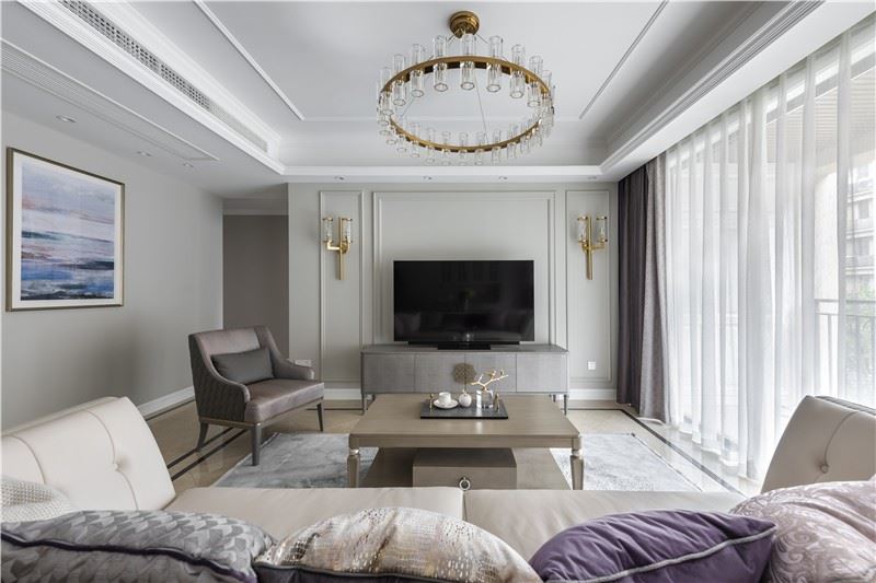 佛山市峰睿公館美式風(fēng)格三居室裝修案例