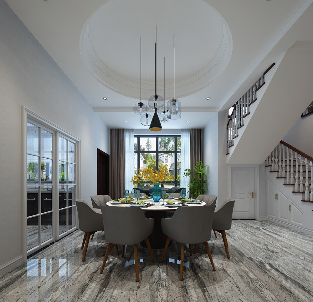 裝修公司現(xiàn)代簡約風格別墅裝修效果圖-餐廳 裝修公司現(xiàn)代簡約風格別墅裝修效果圖-餐廳