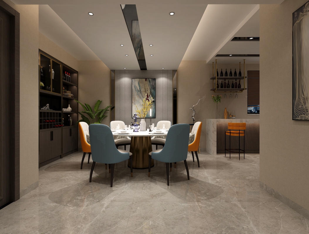 現(xiàn)代前衛(wèi)風格室內裝修效果圖-財富廣場三居121平米-餐廳 現(xiàn)代前衛(wèi)風格室內裝修效果圖-財富廣場三居121平米-餐廳