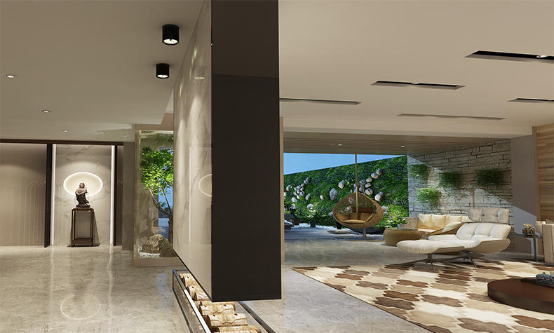 瀧景花園別墅355平米現(xiàn)代簡約風(fēng)格裝修案例-客廳一角 瀧景花園別墅355平米現(xiàn)代簡約風(fēng)格裝修案例-客廳一角