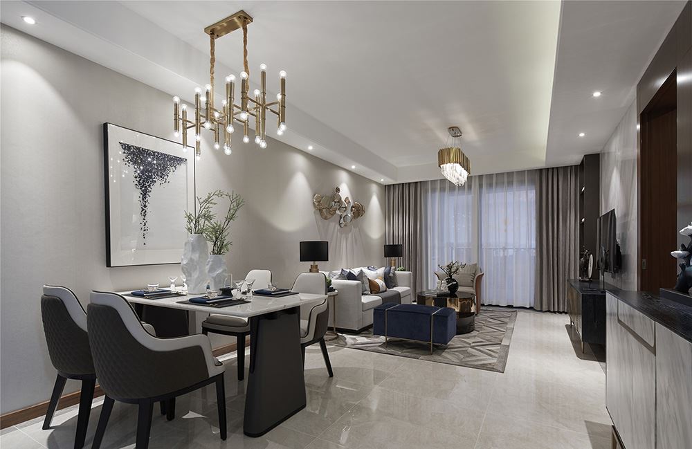 南寧市中鐵交通天地明珠現(xiàn)代簡約風(fēng)格二居室裝修案例