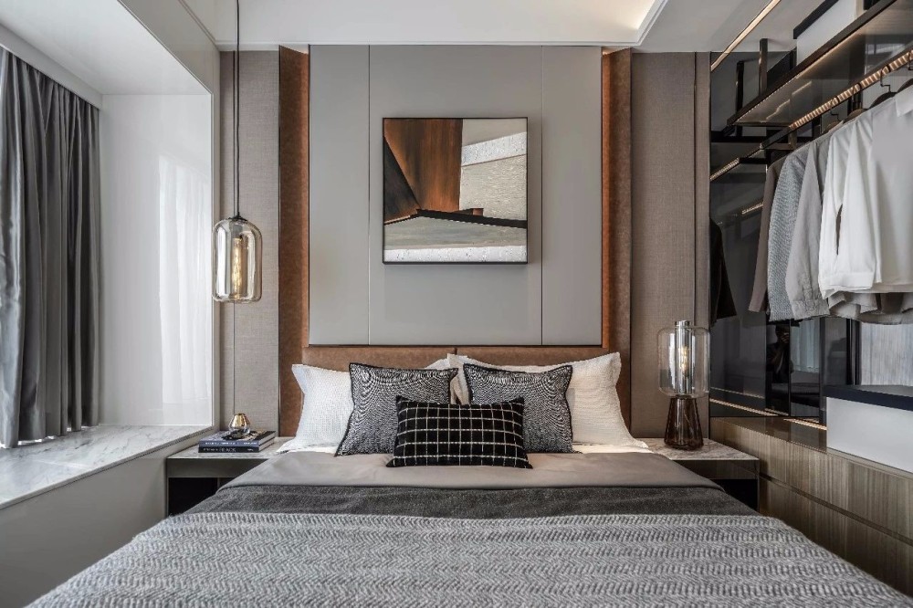 現(xiàn)代簡約風格室內設計家裝案例-臥室