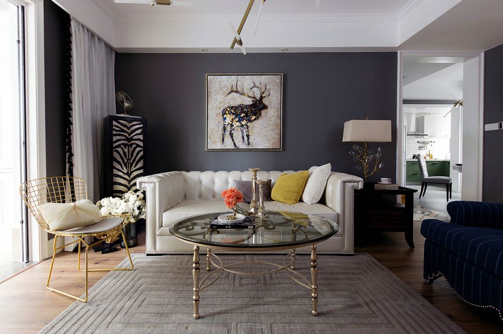 昭通市福都大廈歐式風(fēng)格三居室裝修案例