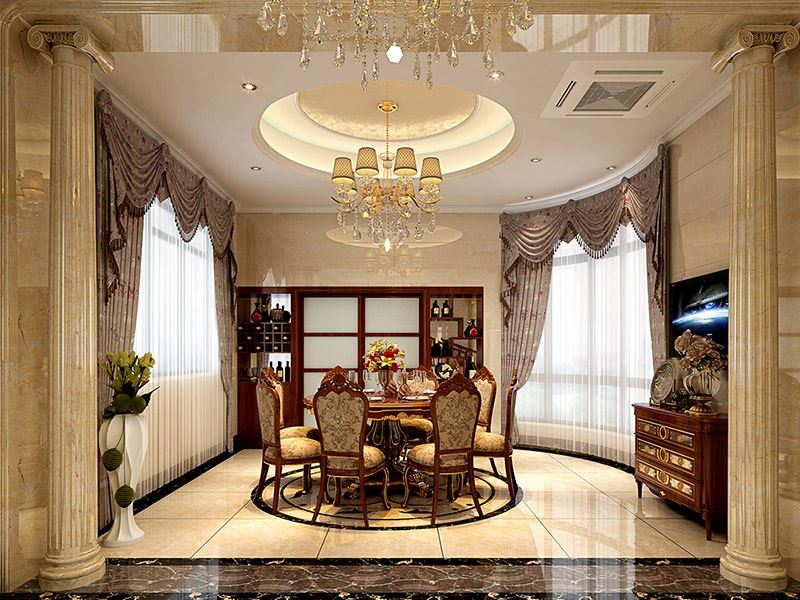 佛山市保利和悅濱江歐式風(fēng)格別墅裝修案例