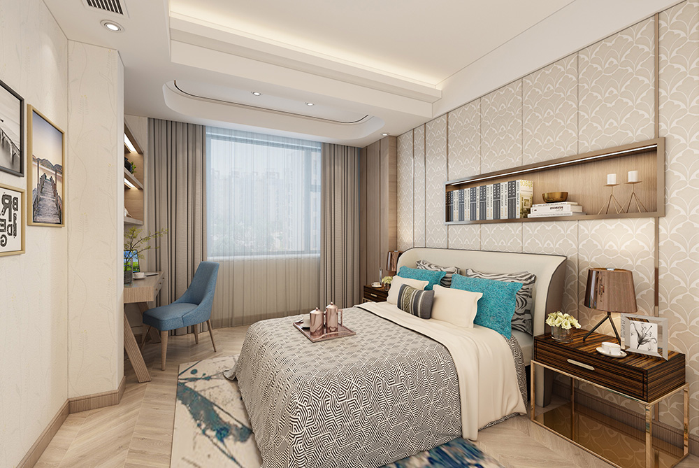 新中式風(fēng)格室內(nèi)裝修設(shè)計(jì)效果圖-博澳城復(fù)式235平米-室內(nèi)次臥裝修設(shè)計(jì) 新中式風(fēng)格室內(nèi)裝修設(shè)計(jì)效果圖-博澳城復(fù)式235平米-室內(nèi)次臥裝修設(shè)計(jì)