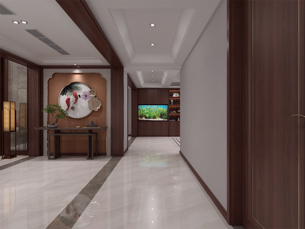 新中式別墅大宅裝修設(shè)計(jì)-玄關(guān) 新中式別墅大宅裝修設(shè)計(jì)-玄關(guān)