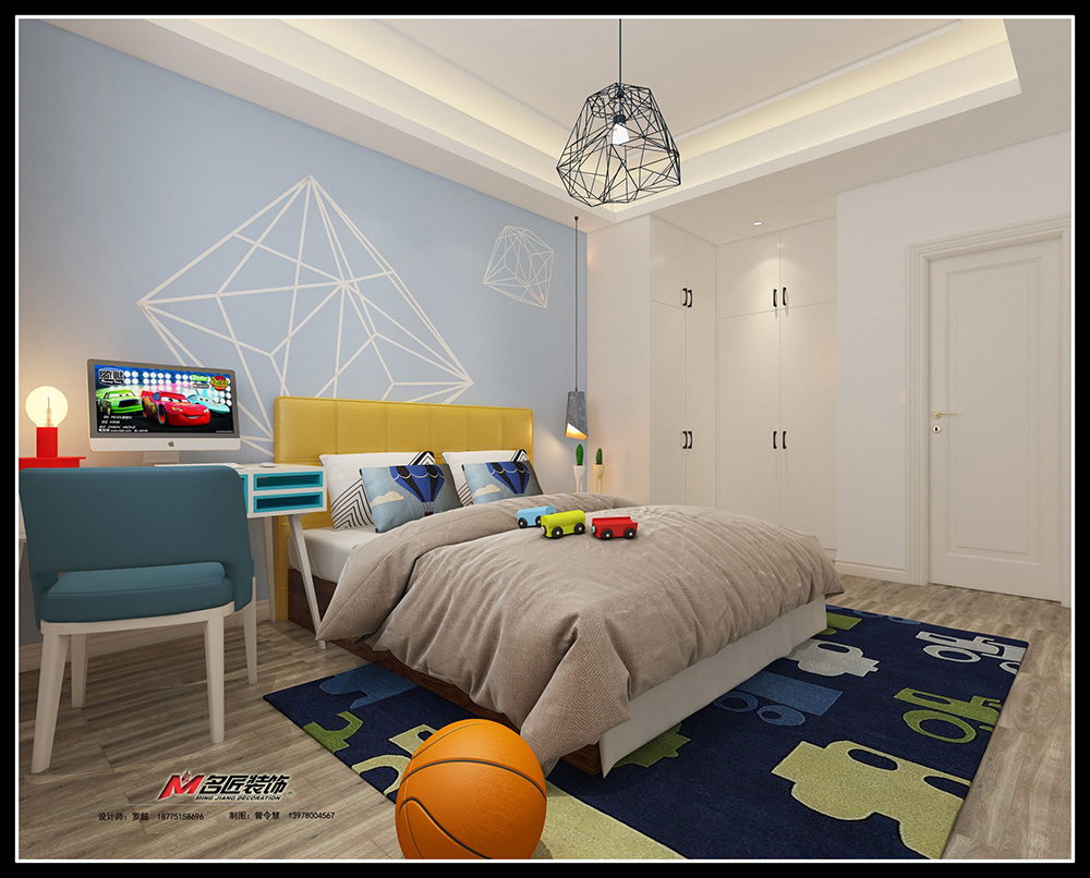 保利壹號公館大平層180平米北歐風(fēng)格裝修案例-兒童房 保利壹號公館大平層180平米北歐風(fēng)格裝修案例-兒童房
