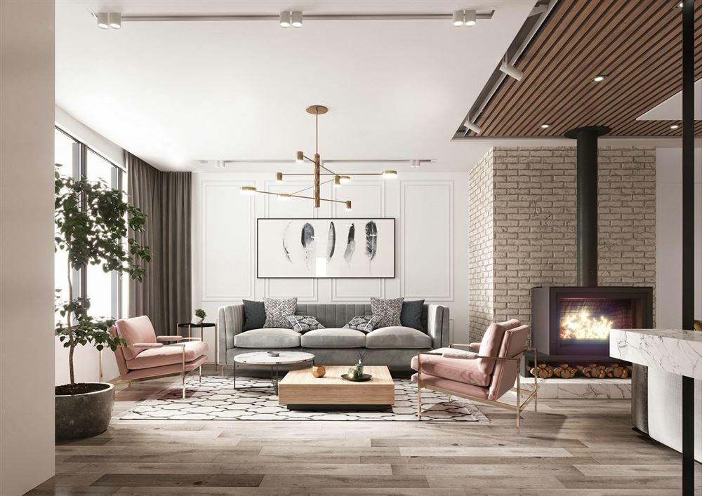 佛山市佛奧灣北歐風格三居室裝修案例