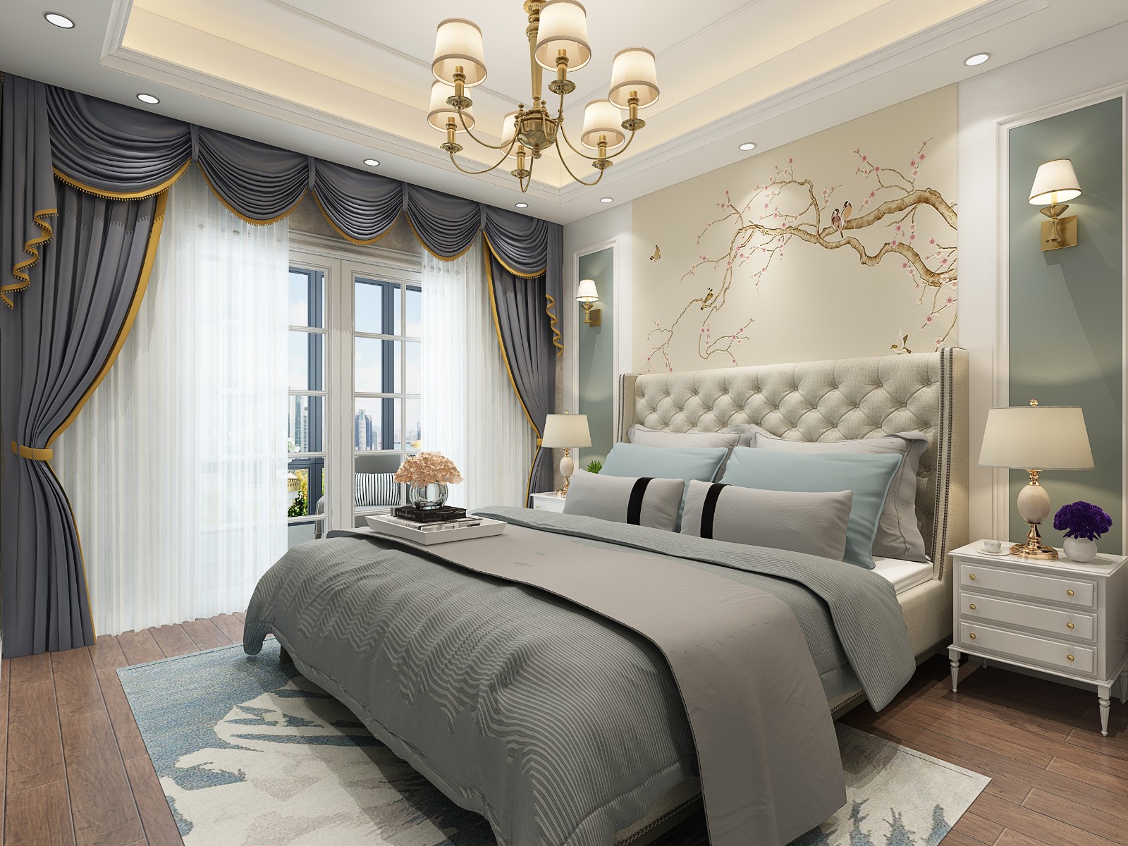 歐式奢華風(fēng)格家裝設(shè)計室內(nèi)裝修效果圖-客臥 歐式奢華風(fēng)格家裝設(shè)計室內(nèi)裝修效果圖-客臥