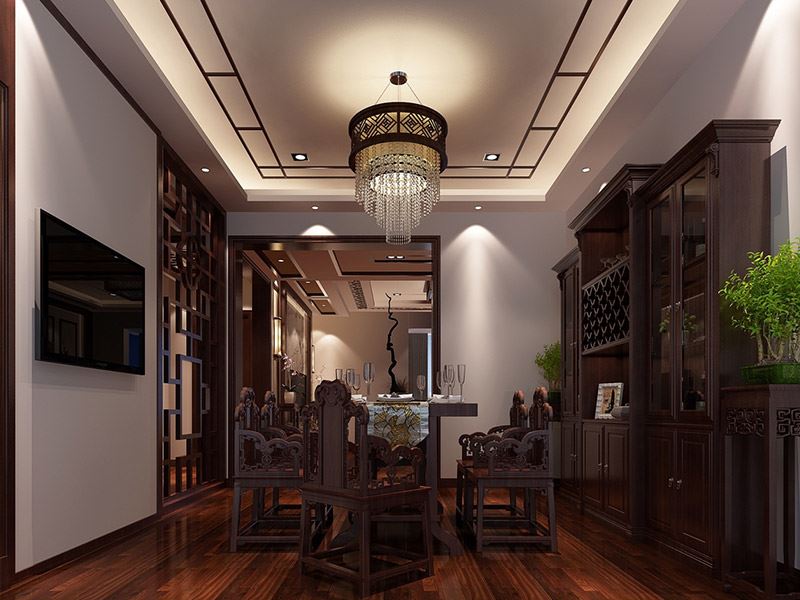 曲靖市贏城世家新古典風(fēng)格四居室裝修案例