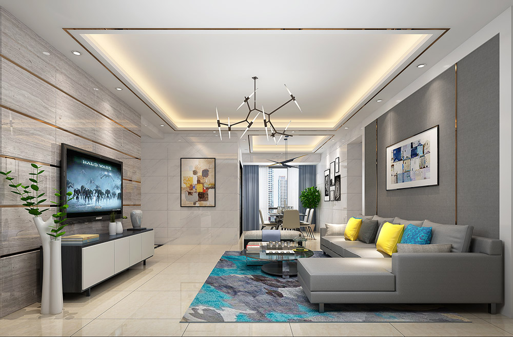 現(xiàn)代簡(jiǎn)約風(fēng)格室內(nèi)裝修設(shè)計(jì)效果圖-龍光水悅熙園三居145平米-室內(nèi)裝修設(shè)計(jì)客廳 現(xiàn)代簡(jiǎn)約風(fēng)格室內(nèi)裝修設(shè)計(jì)效果圖-龍光水悅熙園三居145平米-室內(nèi)裝修設(shè)計(jì)客廳