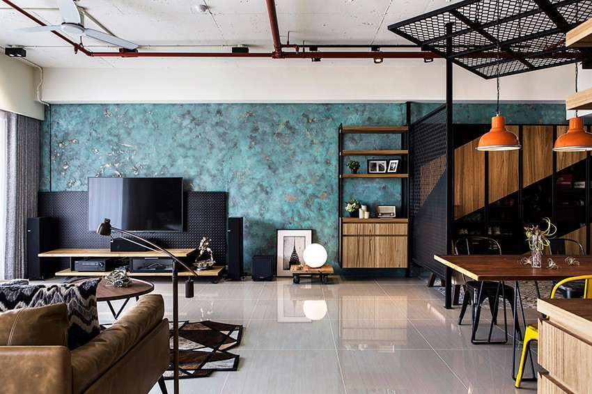 工業(yè)風(fēng)風(fēng)格家裝設(shè)計室內(nèi)裝修效果圖-客廳 工業(yè)風(fēng)風(fēng)格家裝設(shè)計室內(nèi)裝修效果圖-客廳