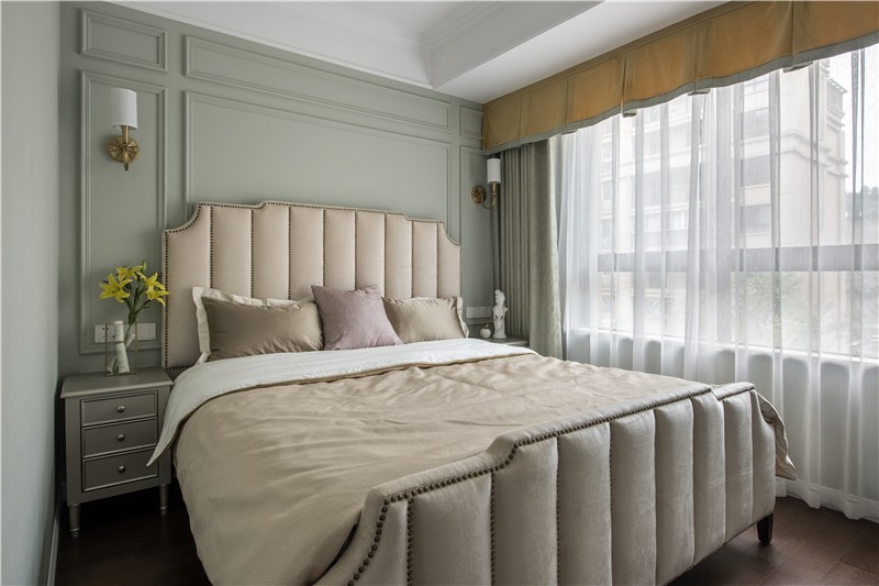 現(xiàn)代美式風格家裝設計室內裝修效果圖-次臥 現(xiàn)代美式風格家裝設計室內裝修效果圖-次臥