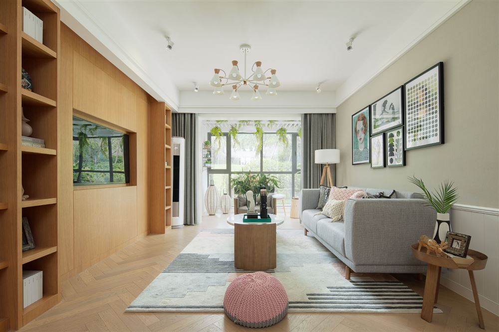 深圳市新世界&middot;臨海攬山御園北歐風(fēng)格三居室裝修案例