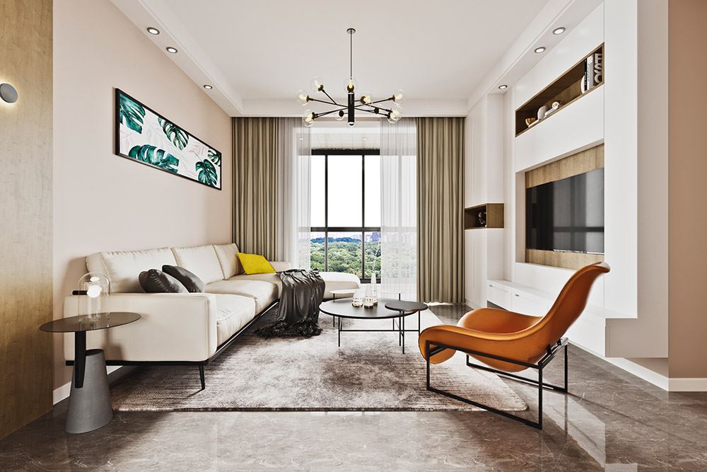 臺(tái)州市濱海灣花苑北歐風(fēng)格二居室裝修案例