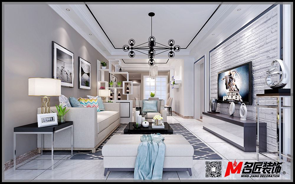 河源市安居靜苑現(xiàn)代簡(jiǎn)約風(fēng)格三居室裝修案例