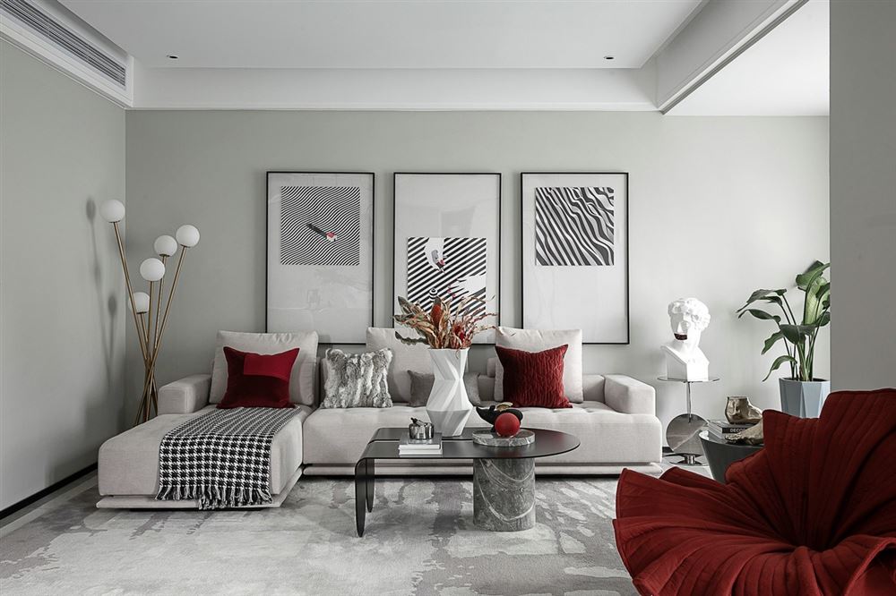 江門市世茂碧海銀湖現(xiàn)代簡約風(fēng)格三居室裝修案例