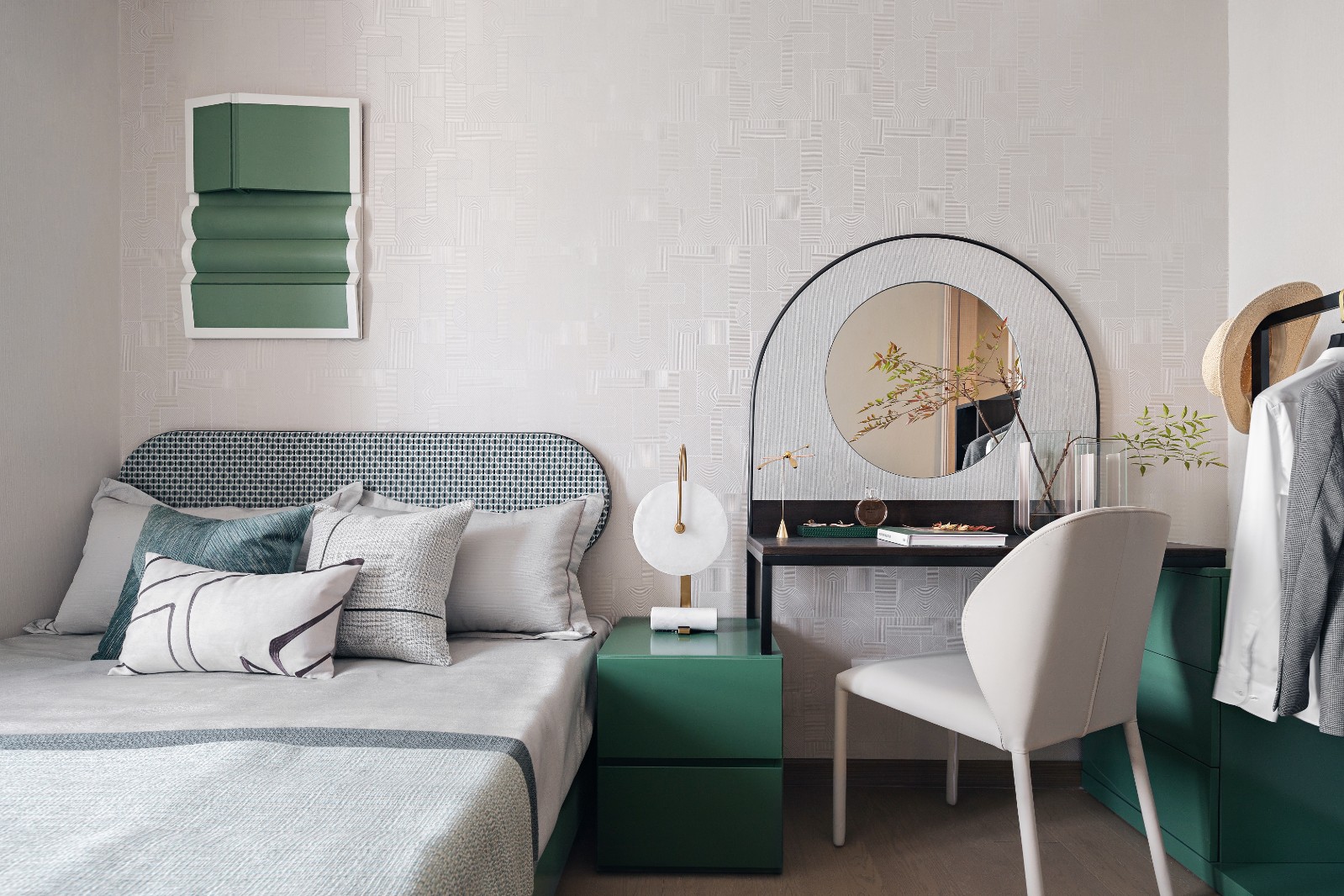 現(xiàn)代輕奢風格室內設計家裝案例-主臥 現(xiàn)代輕奢風格室內設計家裝案例-主臥