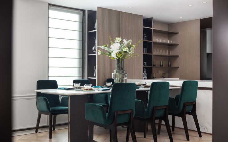 法式輕奢風格室內(nèi)設(shè)計家裝案例-餐廳 法式輕奢風格室內(nèi)設(shè)計家裝案例-餐廳