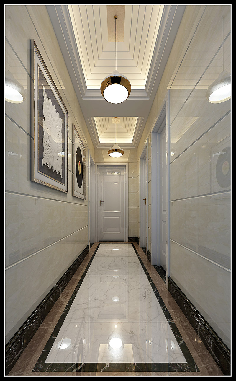 歐式風格室內(nèi)裝修設計效果圖-東湖洲花園四居160平米-室內(nèi)裝修設計走廊 歐式風格室內(nèi)裝修設計效果圖-東湖洲花園四居160平米-室內(nèi)裝修設計走廊