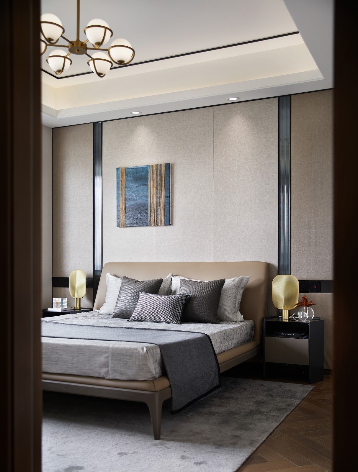 新中式風(fēng)格室內(nèi)家裝案例效果圖-次臥 新中式風(fēng)格室內(nèi)家裝案例效果圖-次臥