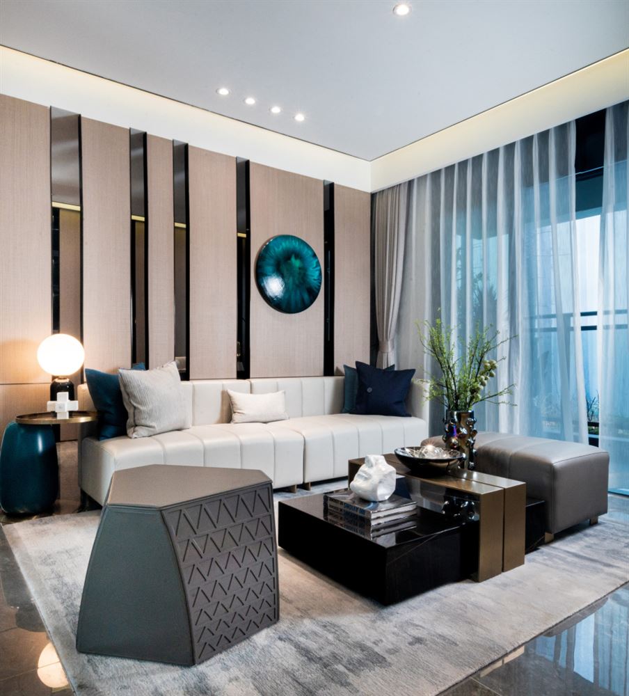 江門(mén)市碧桂園濱江壹號(hào)輕奢風(fēng)格三居室裝修案例