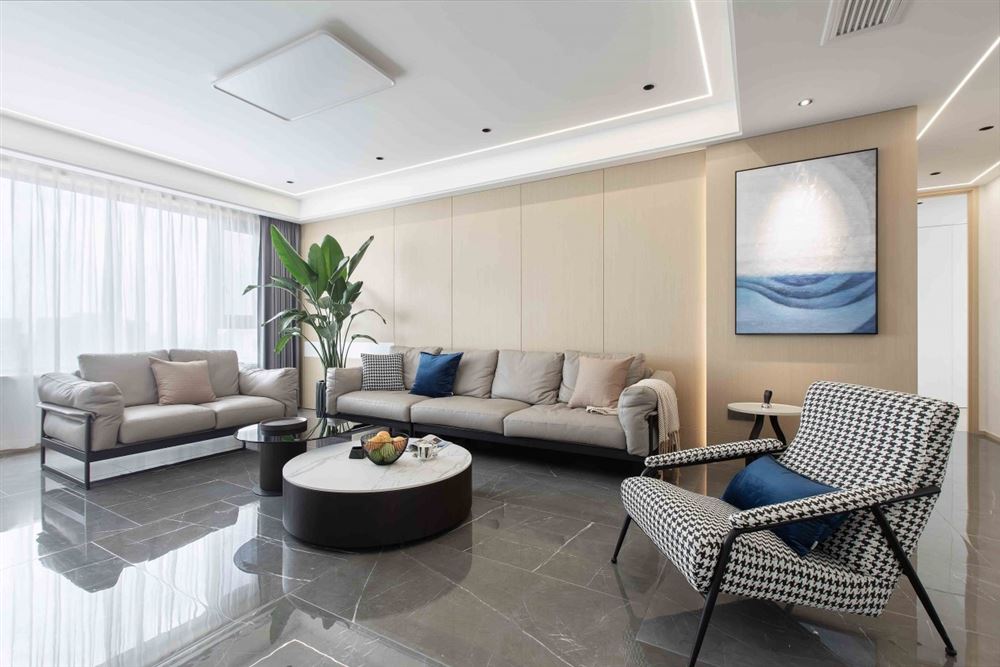 江門市世茂碧海銀湖現(xiàn)代簡約風(fēng)格四居室裝修案例