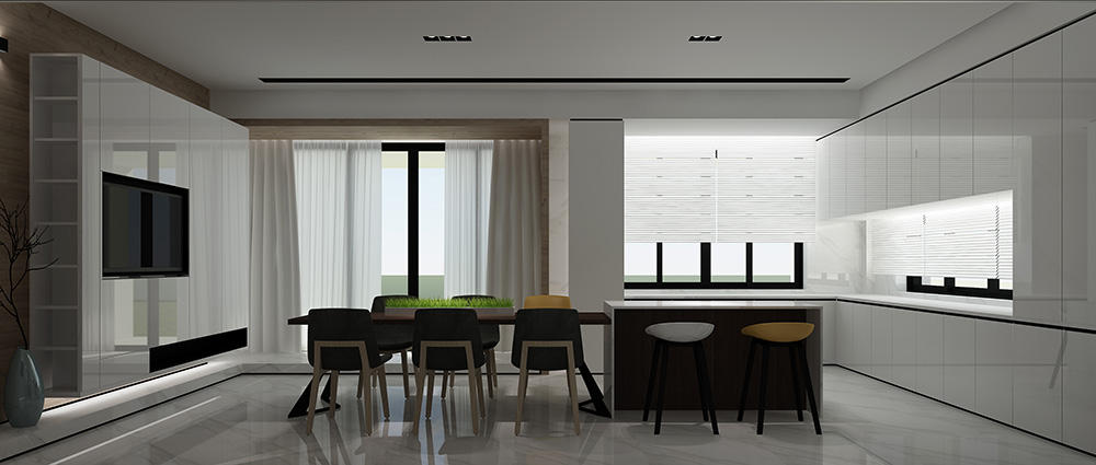 現(xiàn)代極簡風格別墅裝修設計效果圖-迎江"逸"墅·碧桂園-別墅餐廳裝修設計 現(xiàn)代極簡風格別墅裝修設計效果圖-迎江"逸"墅·碧桂園-別墅餐廳裝修設計