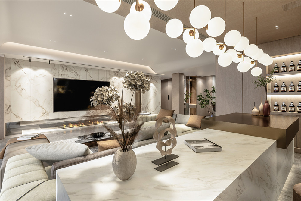 汕頭市和府現(xiàn)代簡約風格四居室裝修案例