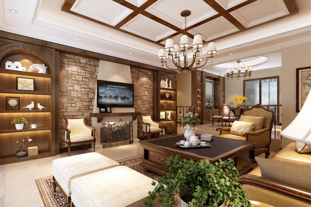 柳州201-300平米新古典風格大信海岸家園室內(nèi)設(shè)計效果圖