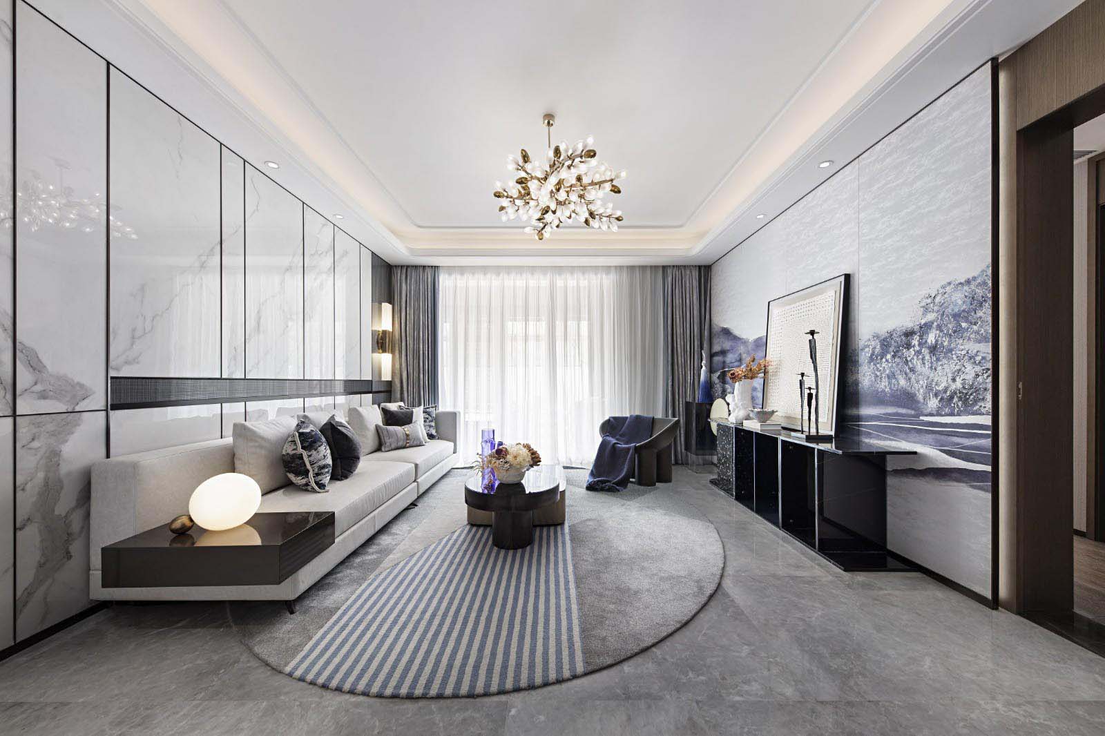 廣州201-300平米輕奢風格荔園悅享星醍裝修設(shè)計案例