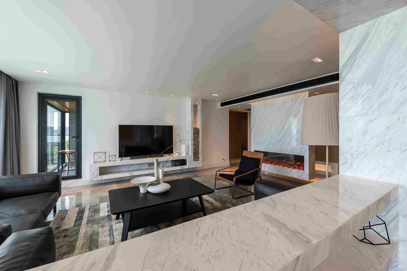 廣州市萬科金域曦府現(xiàn)代簡約風(fēng)格三居室裝修案例