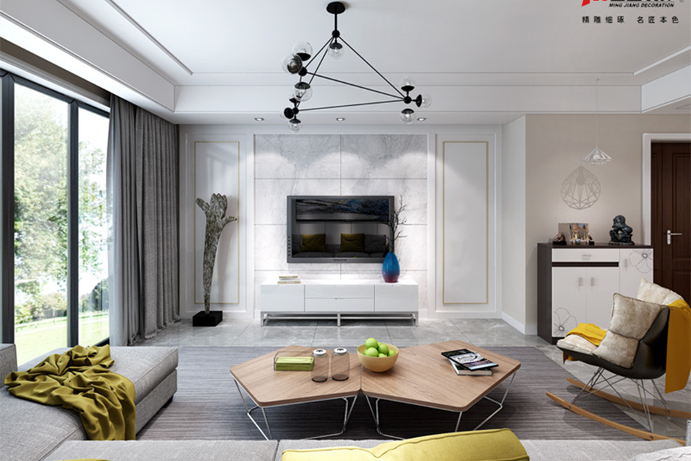 合肥市龍湖&middot;天境現(xiàn)代簡約風(fēng)格三居室裝修案例