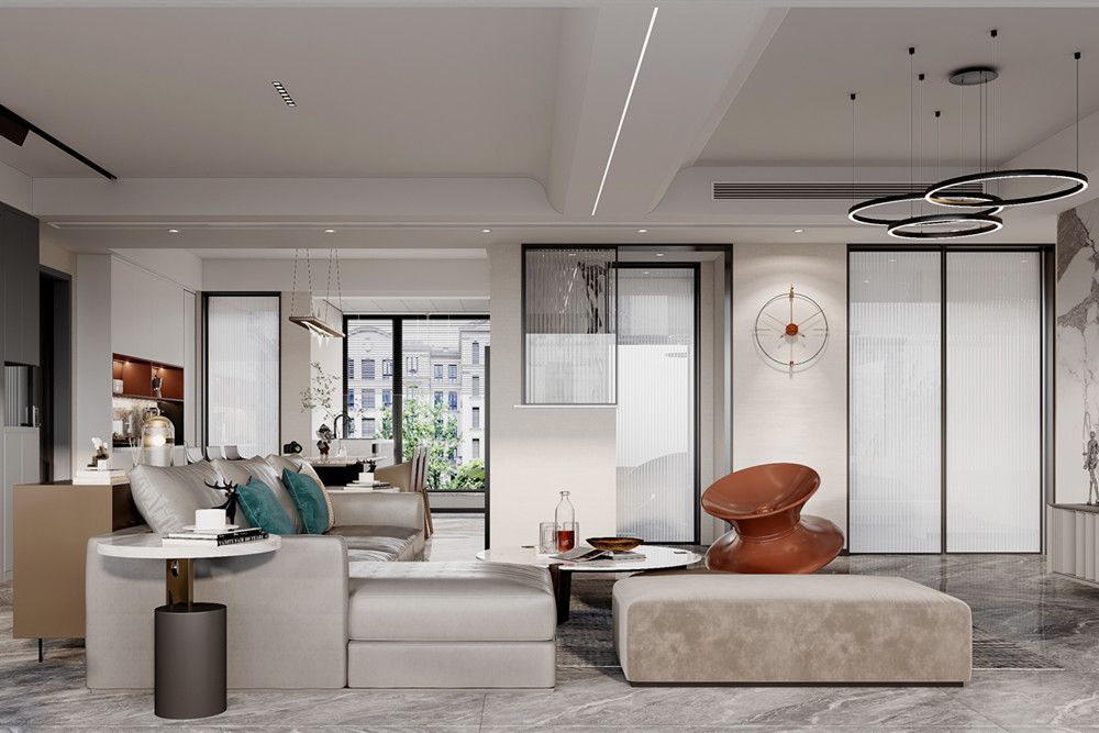 嘉興市海倫堡&middot;觀瀾現(xiàn)代簡約風格三居室裝修案例